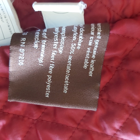 Red leather jacket size XS - Picture 8 of 8